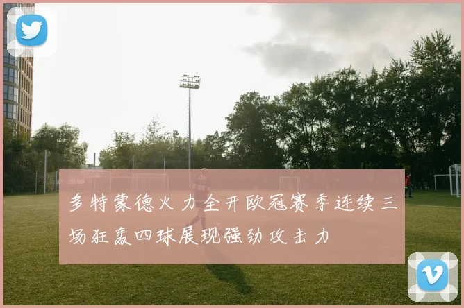 多特蒙德火力全开欧冠赛季连续三场狂轰四球展现强劲攻击力