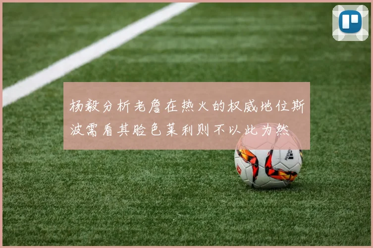 杨毅分析老詹在热火的权威地位斯波需看其脸色莱利则不以此为然